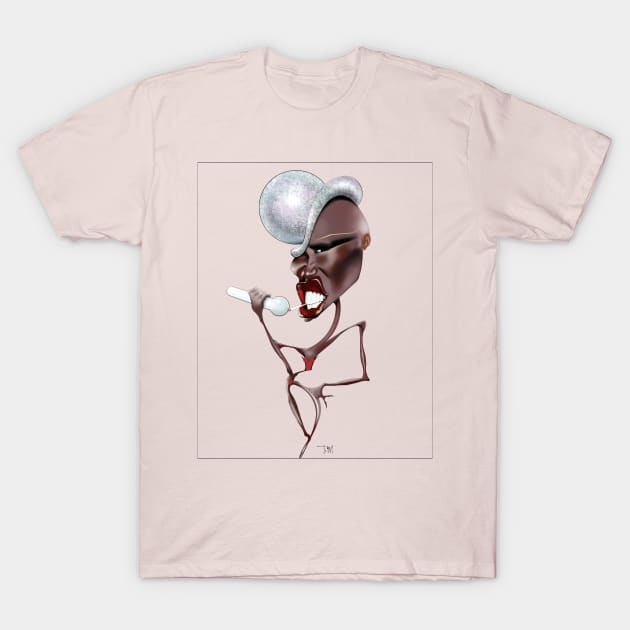 GRACE JONES T-Shirt by IAN TOVEY ILLUSTRATOR